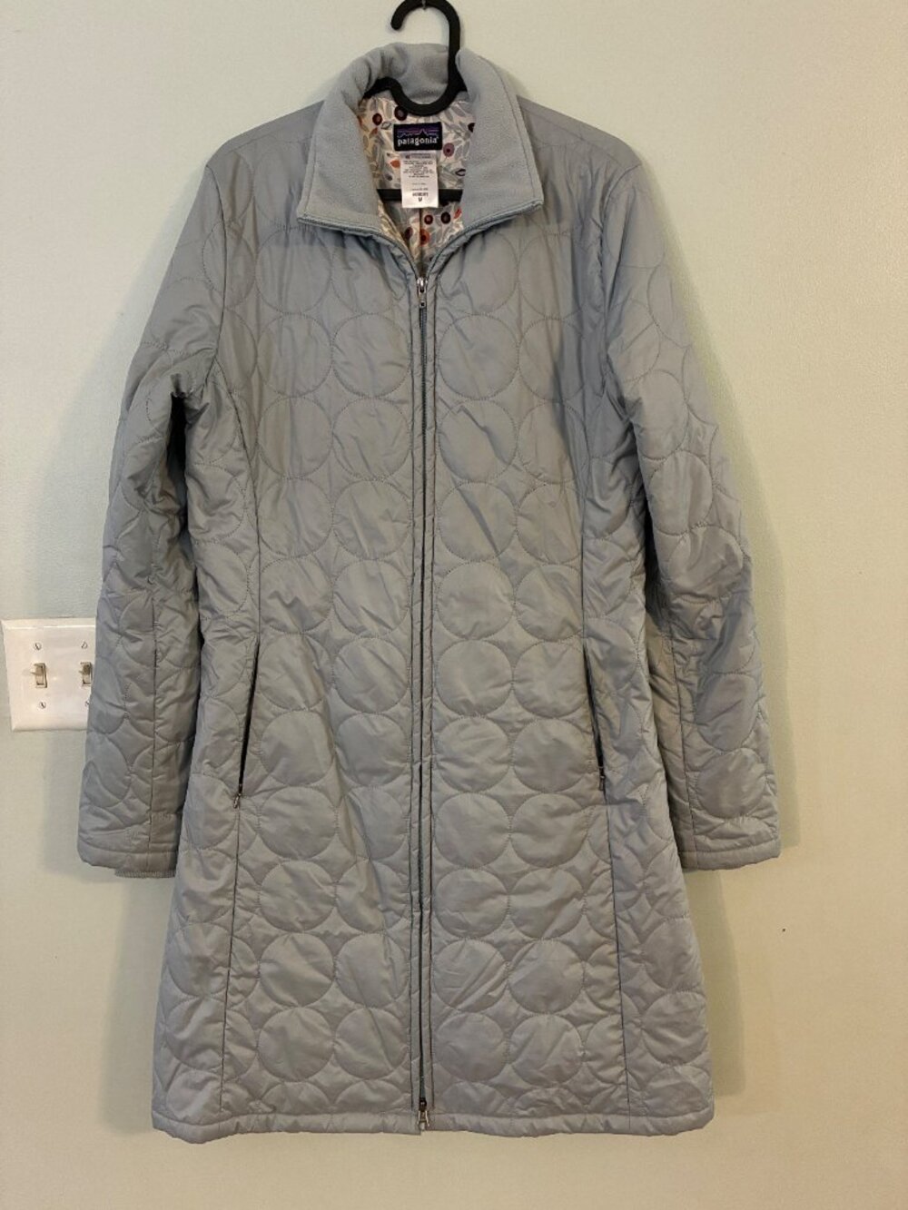 Patagonia Women's Titanium Mor Coat Quilted Insulated Long Coat – Size Medium